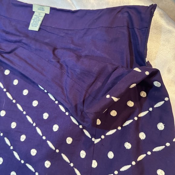 Anthropologie Odille Cotton & Silk Ruffle Bottom Midi Skirt, Size 10 (NWOT) - Picture 8 of 9